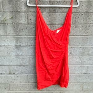 Red urban outfitters surplice dress